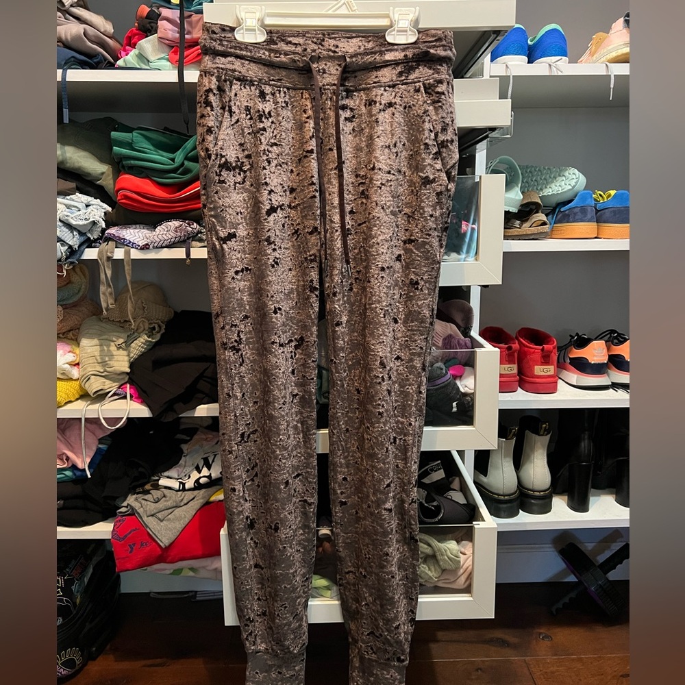 Lululemon Crushed Velvet Joggers